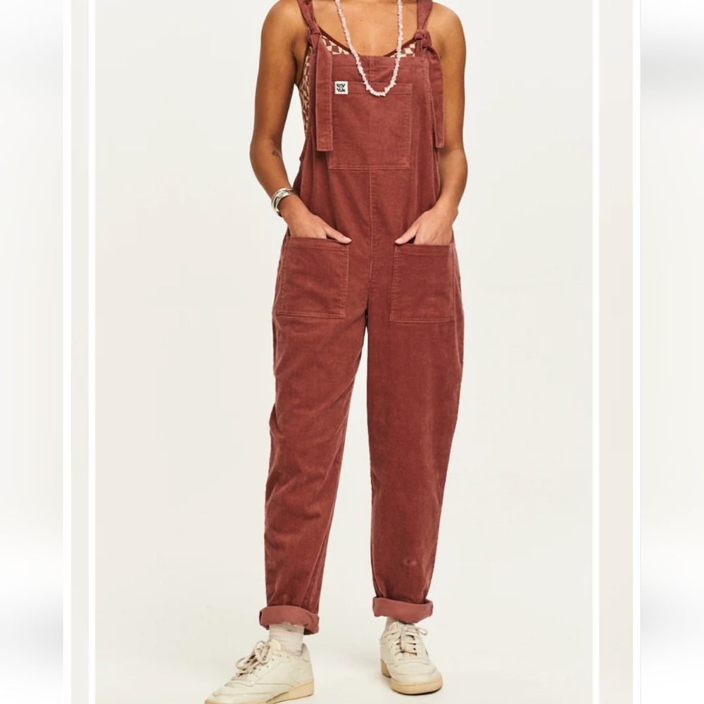 Lucy & Yak -- Original Dungaree - Organic Corduroy - Ash Pink